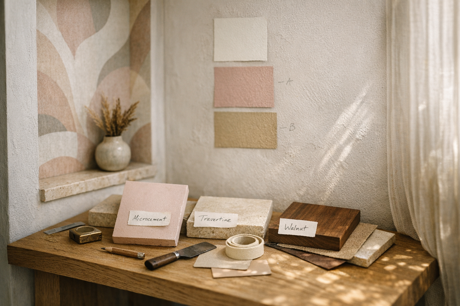 Materialen combineren met Arte behang