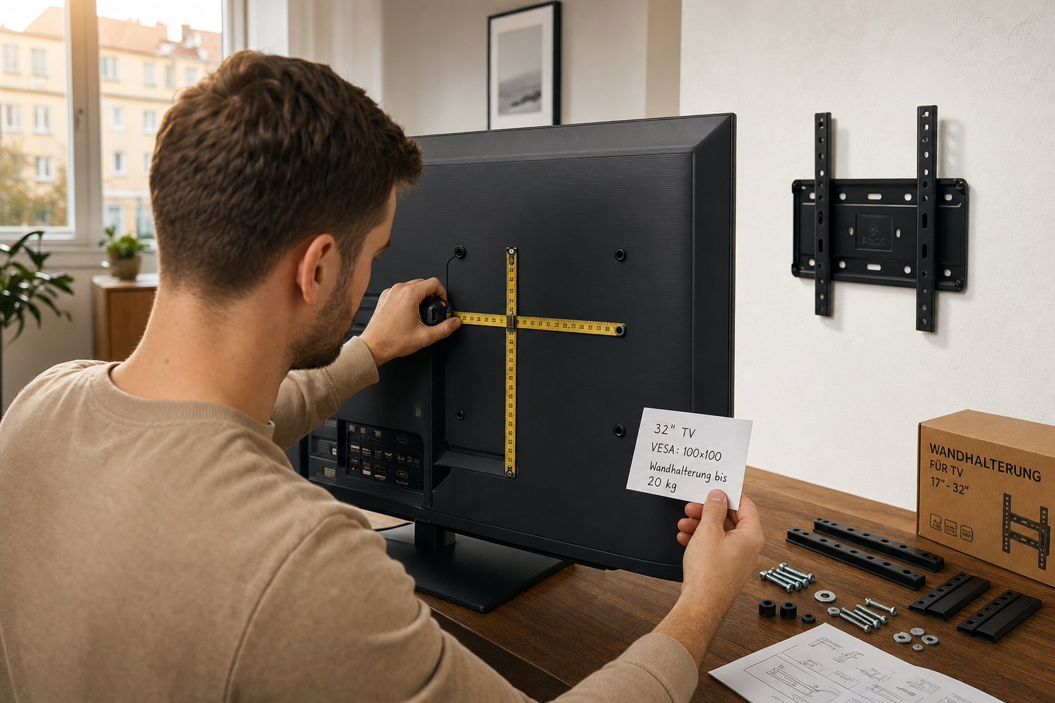 TV wandhalterung 32 zoll compatibiliteit controleren